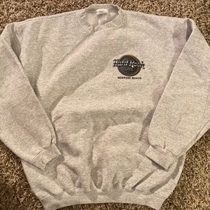 Hard Rock Cafe Newport Beach White Crewneck XL